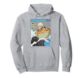 Cats Eating Ramen Kanagawa Wave Kawaii Hoodie - Minimalist Print Men Women - T-Shirt, Sweatshirt, Hoodie