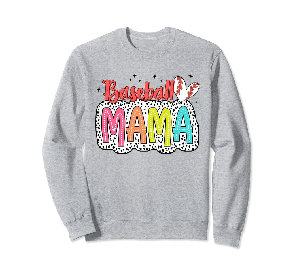 Baseball Mama Dalmatian Dots Sweatshirt - Fun Novelty Design for Adults - T-Shirt, Sweatshirt, Hoodie