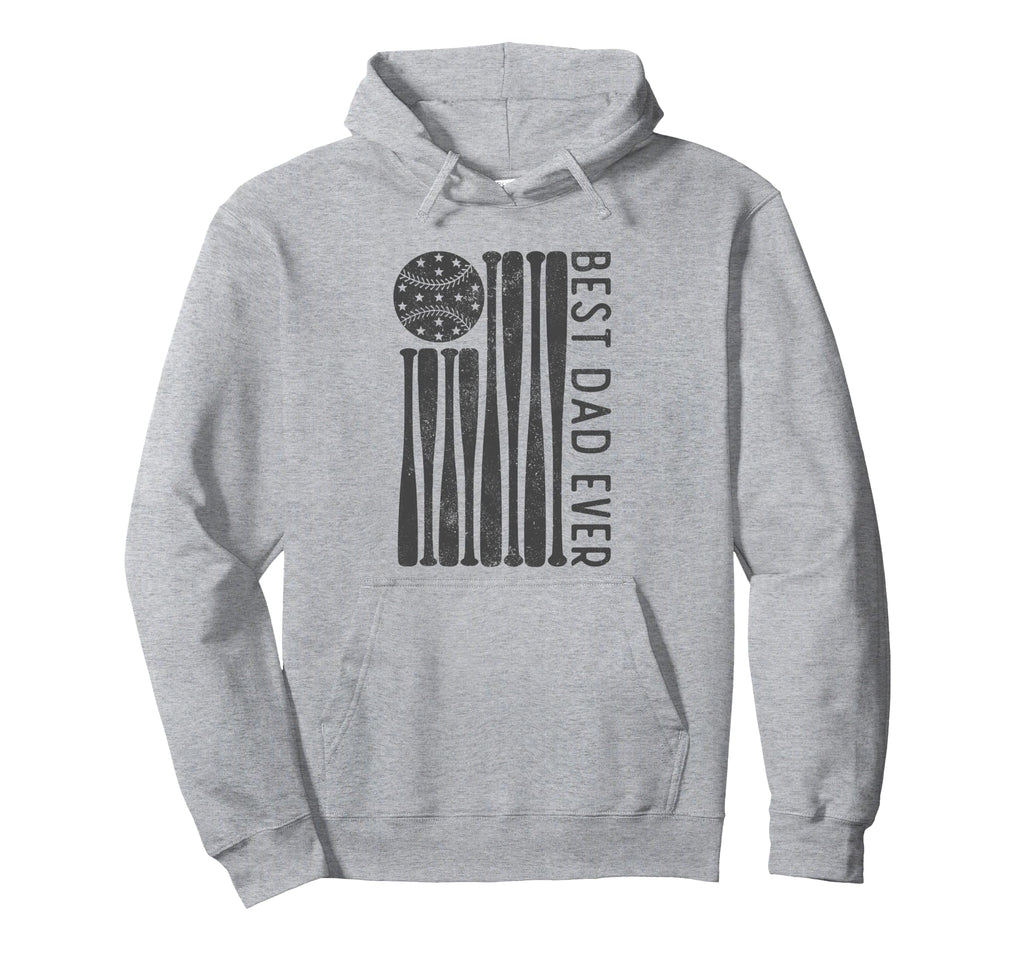 Best Dad Ever Us American Flag Hoodie - Fun Novelty Design for Adults - T-Shirt, Sweatshirt, Hoodie