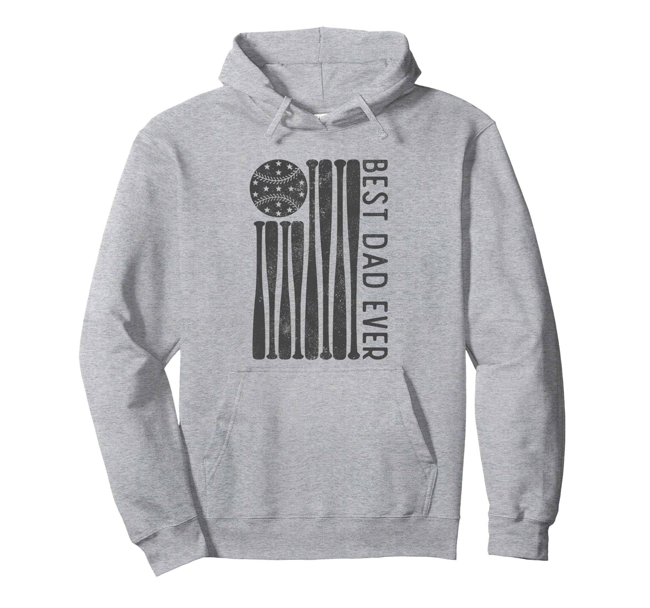 Best Dad Ever Us American Flag Hoodie - Fun Novelty Design for Adults - T-Shirt, Sweatshirt, Hoodie