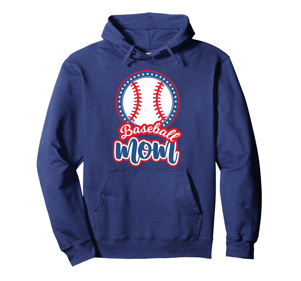 Baseball Mom Hoodie - Trendy Graphic Men Women - T-Shirt, Sweatshirt, Hoodie
