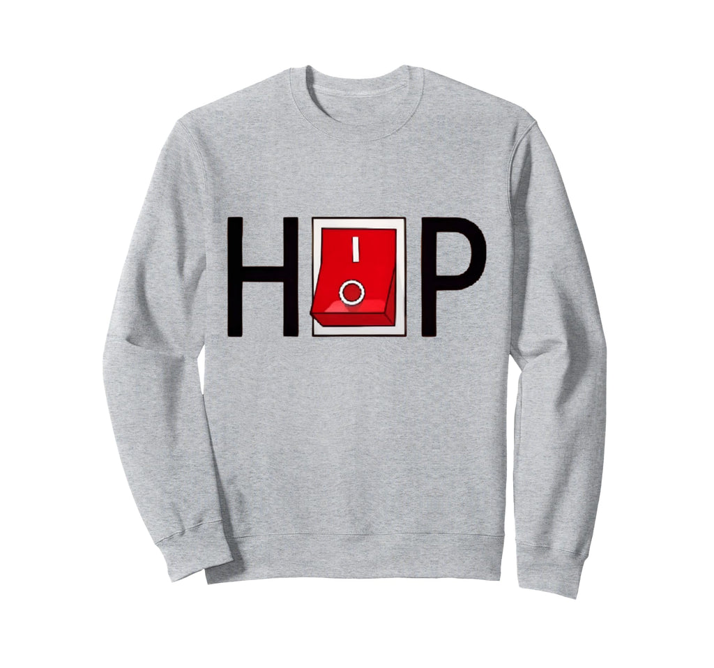 Raised Old School Hip Hop Off Button Sweatshirt - Streetwear Style Unisex - T-Shirt, Sweatshirt, Hoodie