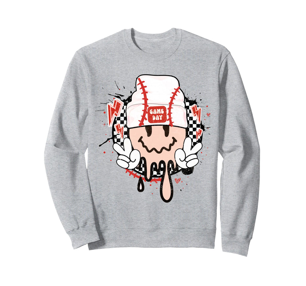 Game Day Baseball Mom Sweatshirt - Streetwear Style for Adults - T-Shirt, Sweatshirt, Hoodie