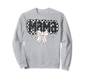 Baseball Checkered Mama Coquette Sweatshirt - Custom Art Print Men Women - T-Shirt, Sweatshirt, Hoodie