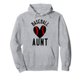 Baseball Aunt Family Matching Aunt Baseball Hoodie - Graphic Print Unisex - T-Shirt, Sweatshirt, Hoodie