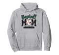 Baseball Mom Green Varsity Baseball Hoodie - Aesthetic Graphic for Adults - T-Shirt, Sweatshirt, Hoodie