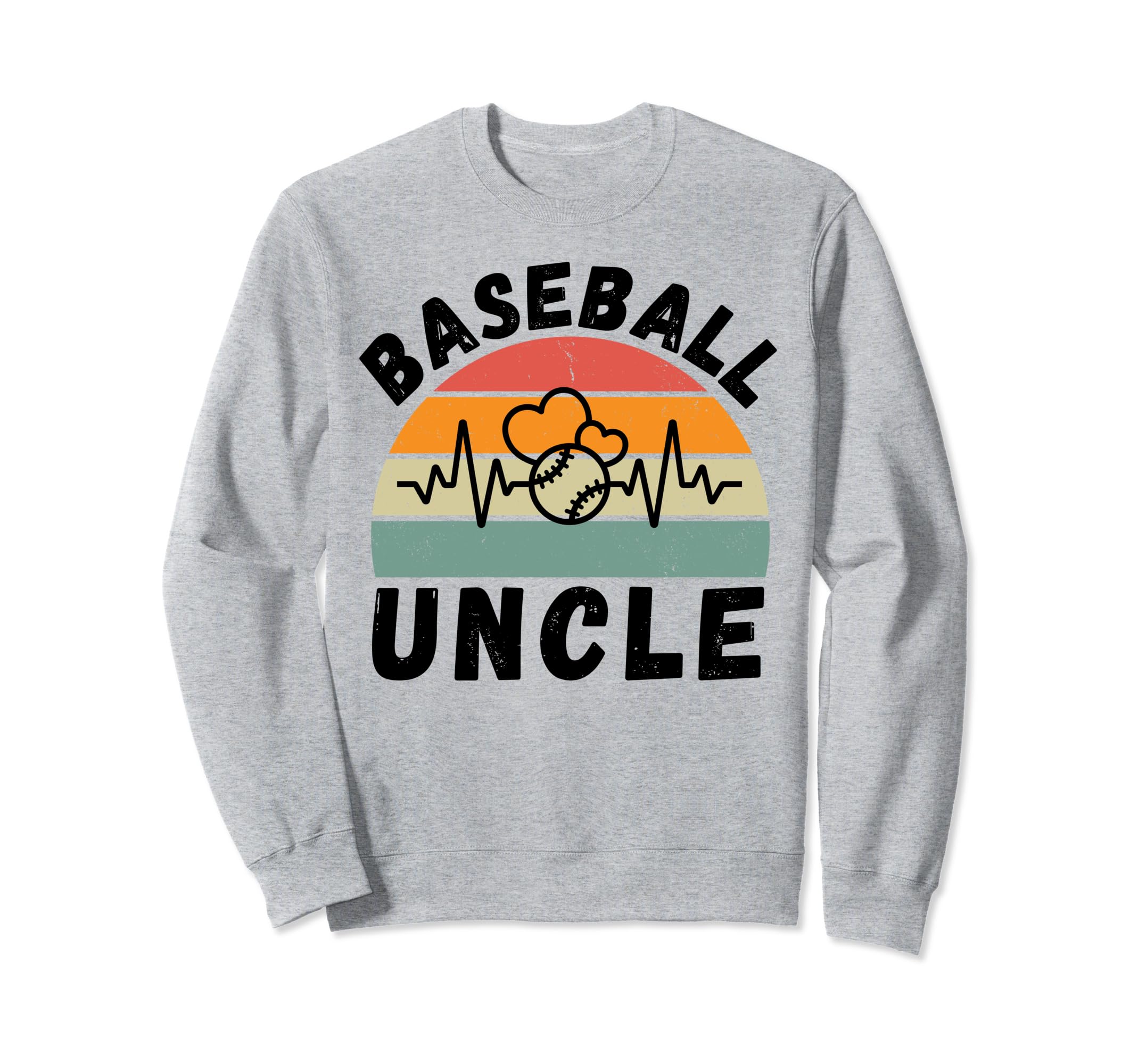 Baseball Uncle Family Matching Sweatshirt - Custom Art Print Men Women - T-Shirt, Sweatshirt, Hoodie