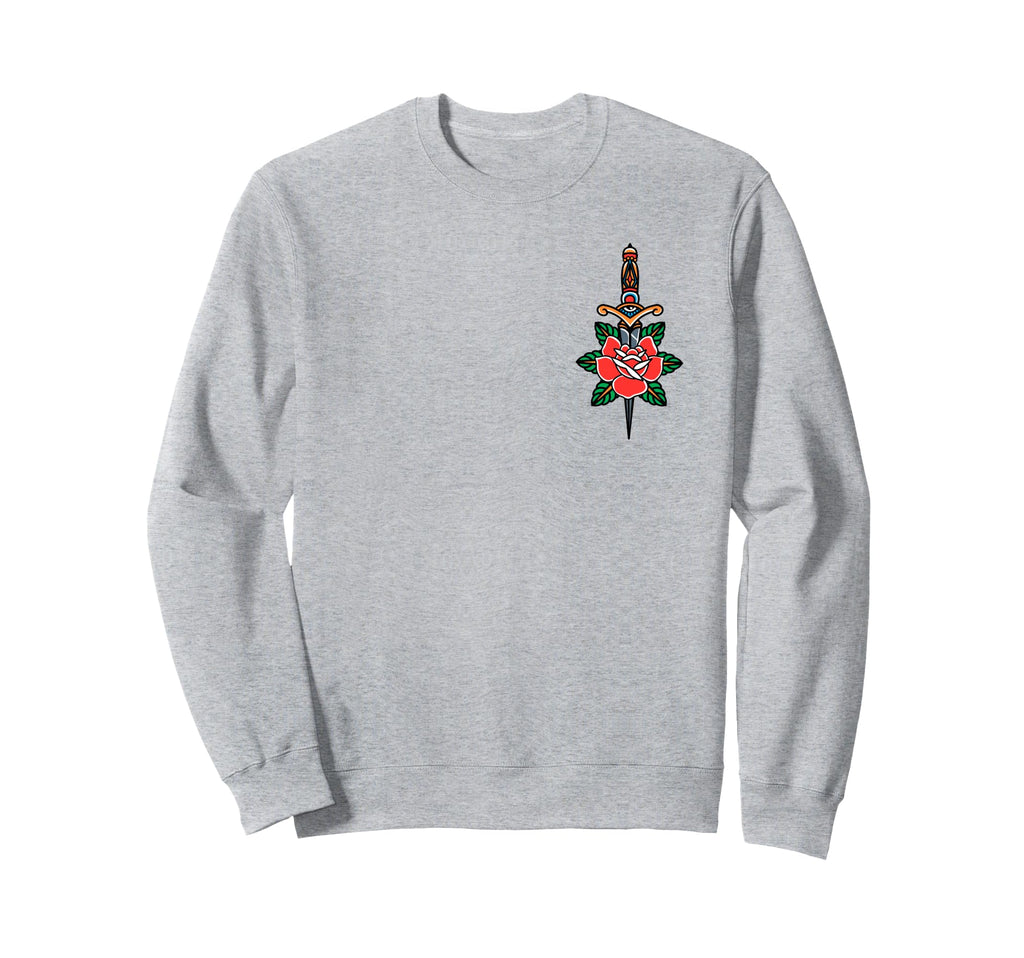 Fake Friends American Traditional Sweatshirt - Unique Graphic Unisex - T-Shirt, Sweatshirt, Hoodie