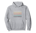 California Distressed Hoodie - Minimalist Print Men Women - T-Shirt, Sweatshirt, Hoodie