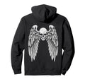 Grunge Wings Angel Back Skull Y2K 2000S Hoodie - Trendy Graphic Unisex - T-Shirt, Sweatshirt, Hoodie