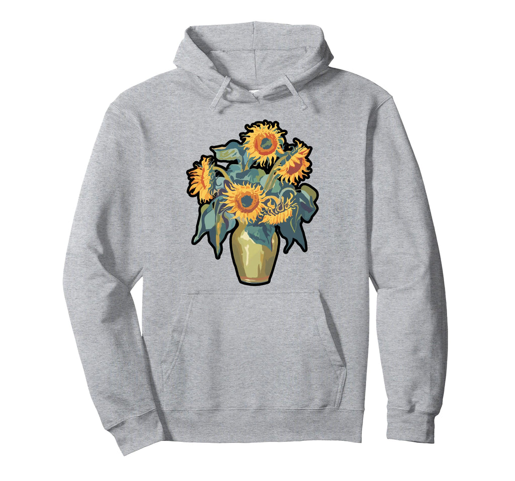 Boho Flower Block Hoodie - Minimalist Print for Adults - T-Shirt, Sweatshirt, Hoodie