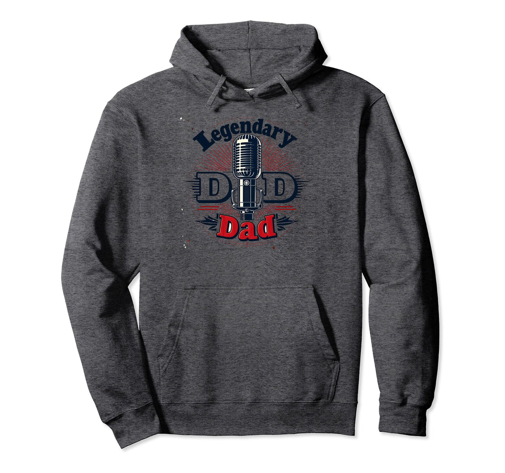 Legendary Dad Old Skool Mic Master Vibes Hoodie - Fun Novelty Design Unisex - T-Shirt, Sweatshirt, Hoodie