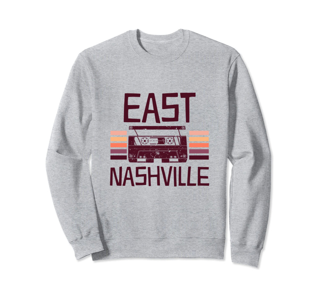 East Nashville Tennessee Cassette Sweatshirt - Trendy Graphic for Adults - T-Shirt, Sweatshirt, Hoodie