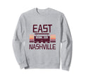East Nashville Tennessee Cassette Sweatshirt - Trendy Graphic for Adults - T-Shirt, Sweatshirt, Hoodie