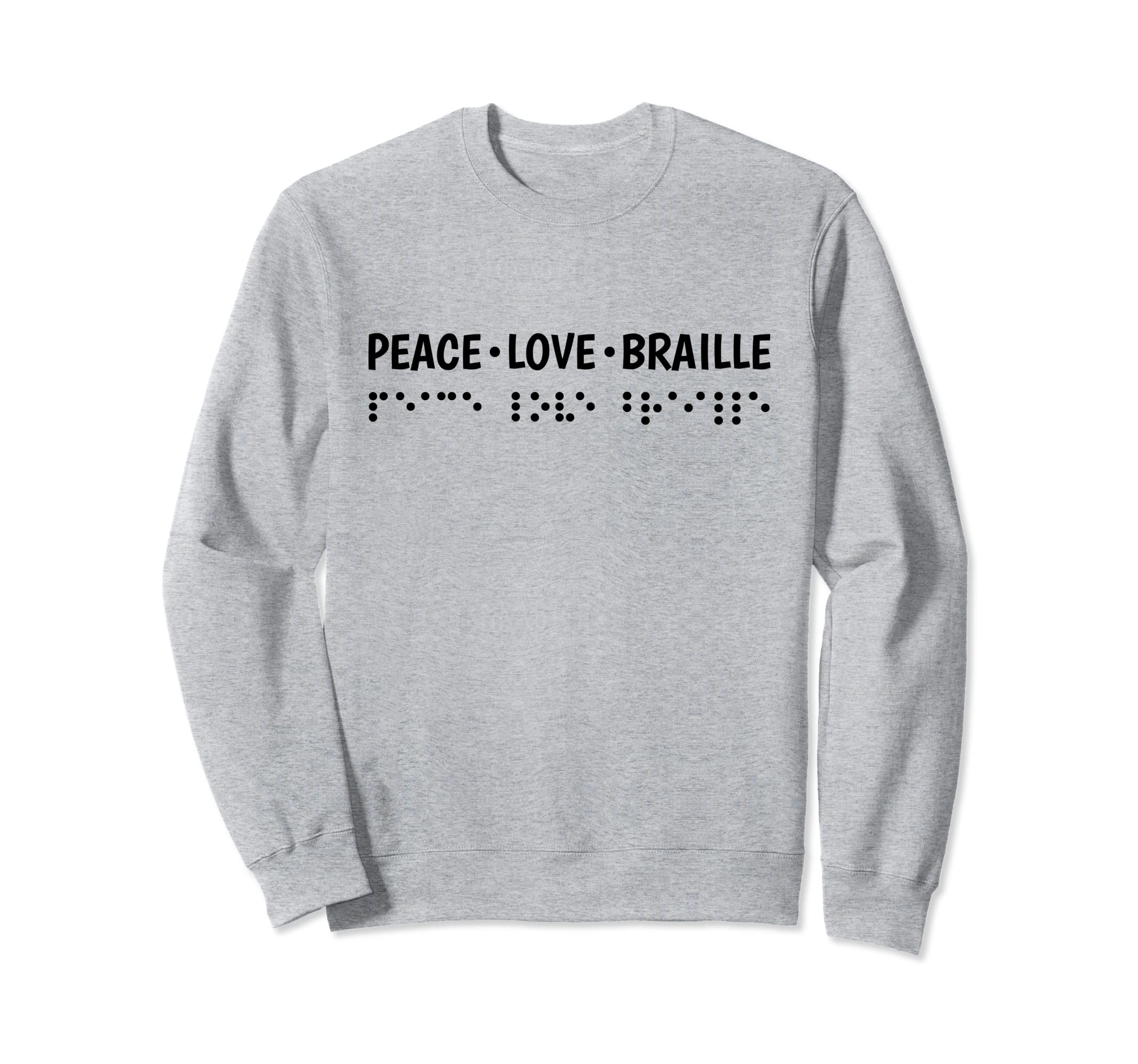 World Braille Day Braille Awareness Hoodie - Novelty Apparel for Adults - T-Shirt, Sweatshirt, Hoodie