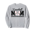 Baseball Mom Coquette Bow Game Sweatshirt - Minimalist Print for Adults - T-Shirt, Sweatshirt, Hoodie