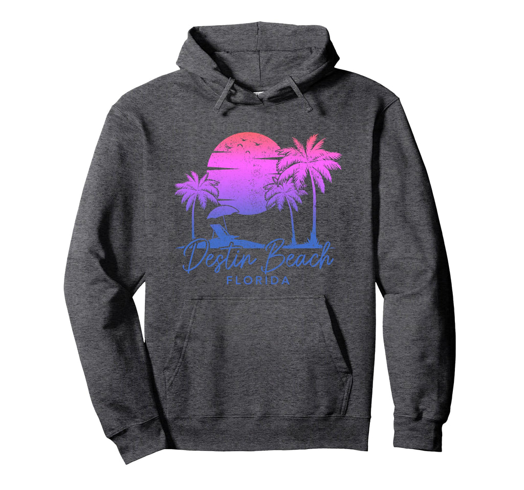 Destin Beach Florida Fl Surf Sunset Surfer Hoodie - Novelty Apparel Unisex - T-Shirt, Sweatshirt, Hoodie