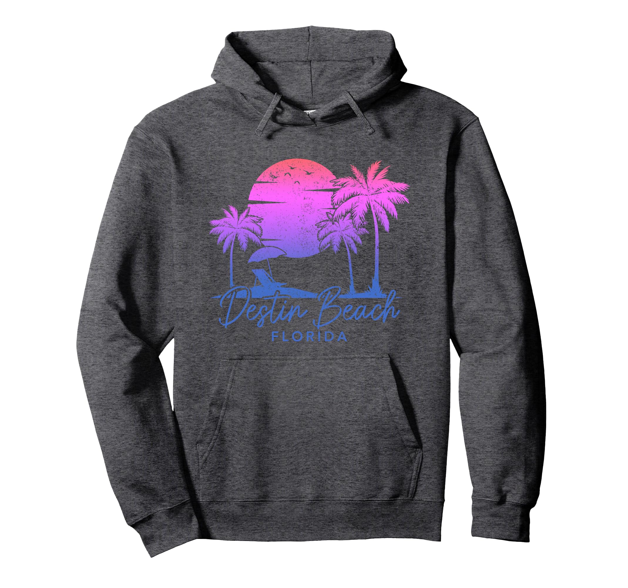 Destin Beach Florida Fl Surf Sunset Surfer Hoodie - Novelty Apparel Unisex - T-Shirt, Sweatshirt, Hoodie