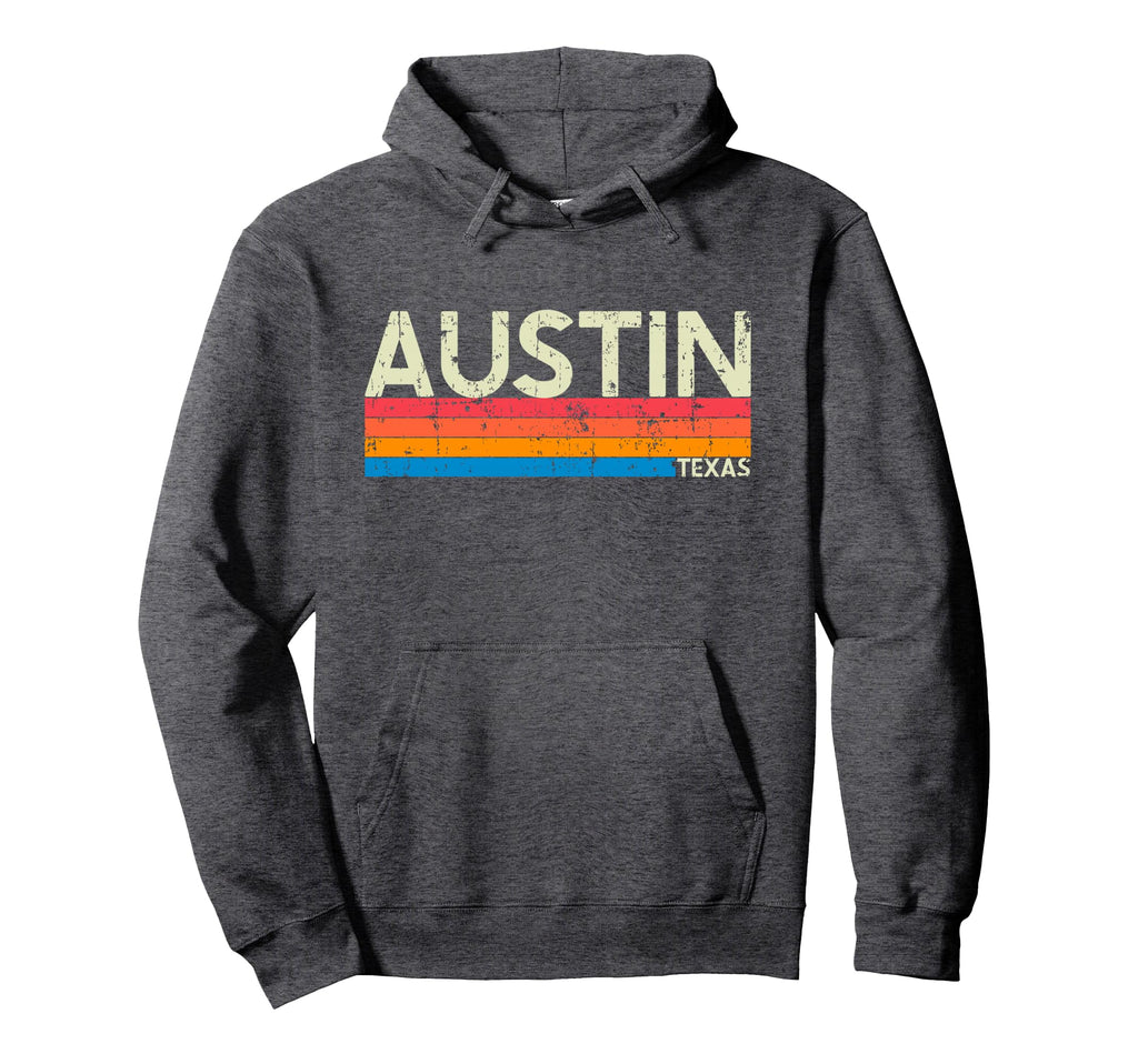 Tx Hometown 70S 80S Austin Texas Hoodie - Graphic Print for Adults - T-Shirt, Sweatshirt, Hoodie