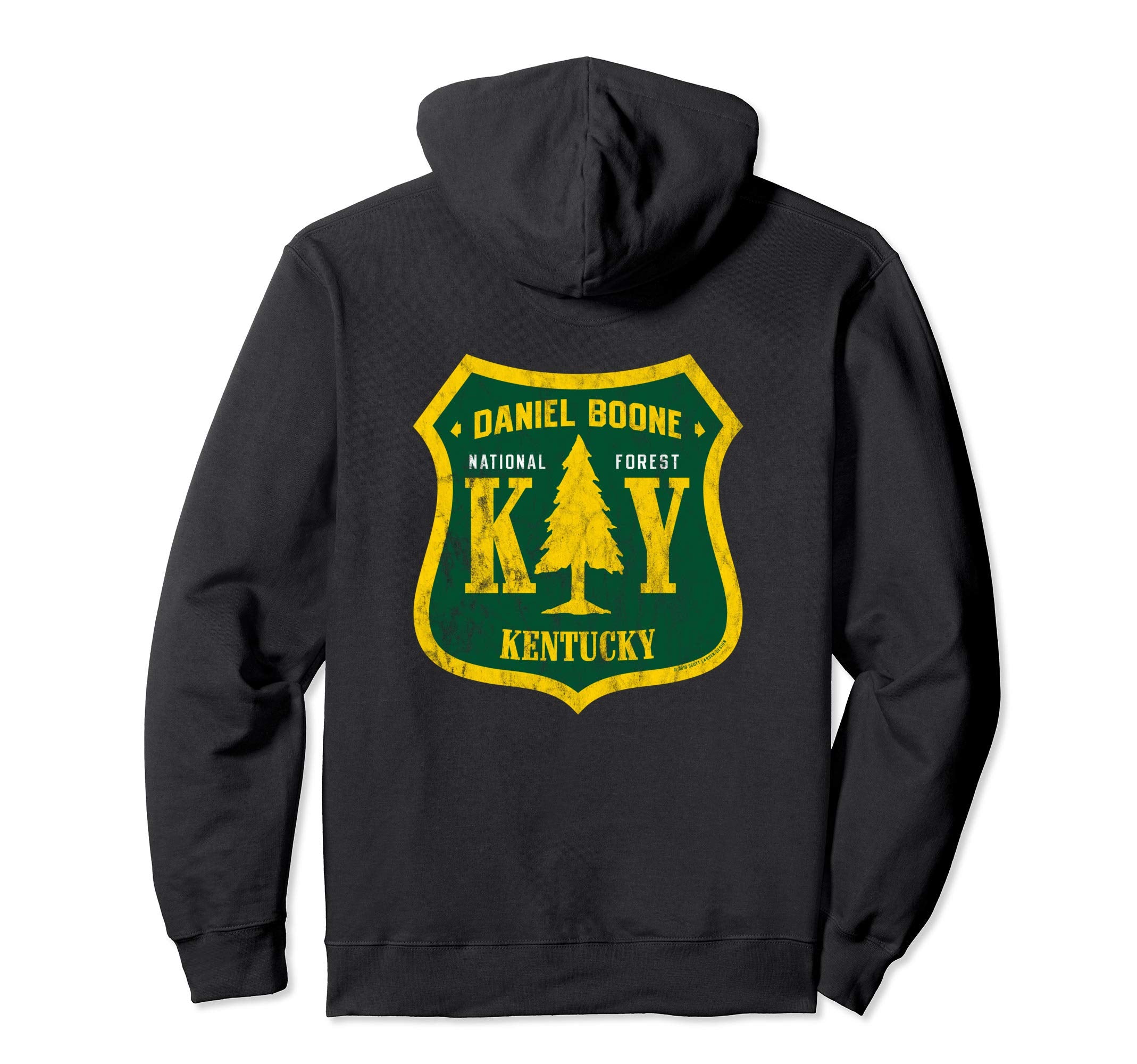 Daniel Boone National Forest Kentucky Shield Hoodie - Graphic Print Unisex - T-Shirt, Sweatshirt, Hoodie