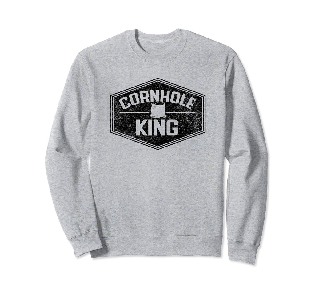 Cornhole King Distressed Sweatshirt - Custom Art Print for Adults - T-Shirt, Sweatshirt, Hoodie