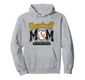 Baseball Mom Yellow Varsity Baseball Hoodie - Aesthetic Graphic Men Women - T-Shirt, Sweatshirt, Hoodie