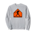 Funny Bat Flip Area Home Run Dinger Sweatshirt - Minimalist Print Unisex - T-Shirt, Sweatshirt, Hoodie