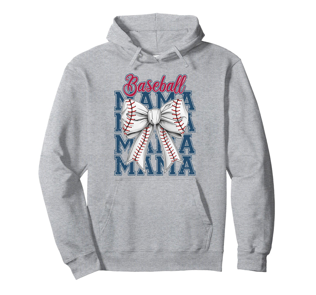Baseball Coquette Mama Coquette Bow Hoodie - Aesthetic Graphic for Adults - T-Shirt, Sweatshirt, Hoodie