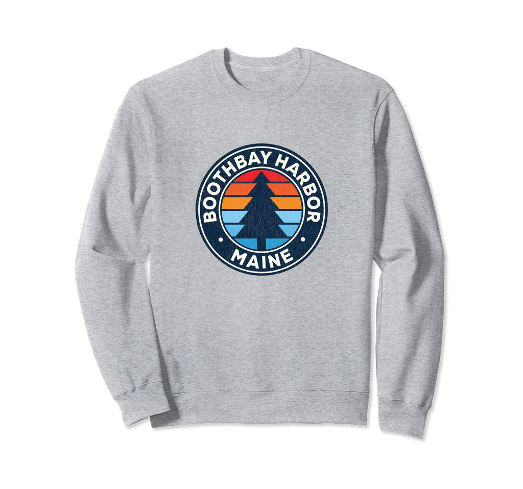 Boothbay Harbor Maine Me 70S Sweatshirt - Graphic Print Men Women - T-Shirt, Sweatshirt, Hoodie