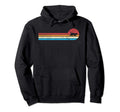 70S Stripe Distressed Cat Hoodie - Minimalist Print Men Women - T-Shirt, Sweatshirt, Hoodie