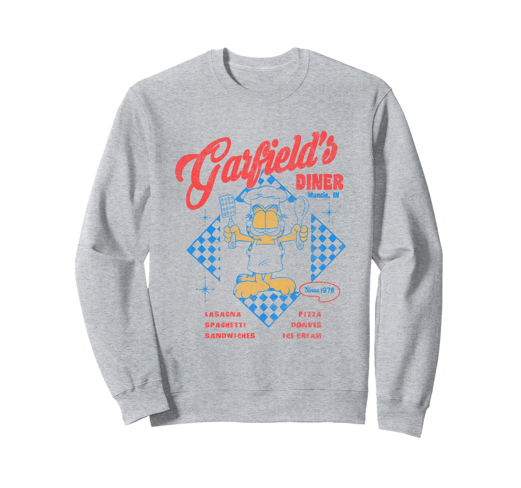 Garfield Diner Restaurant Since Sweatshirt - Streetwear Style for Adults - T-Shirt, Sweatshirt, Hoodie
