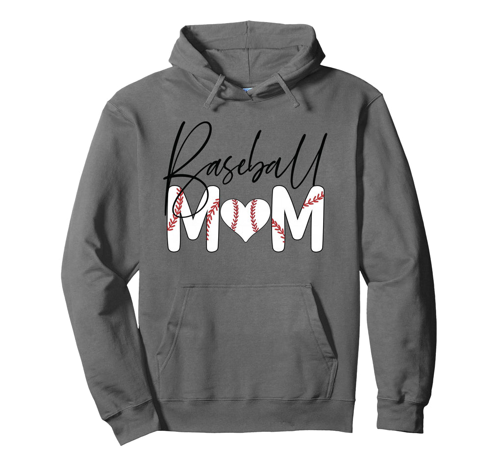 Baseball Mom Hoodie - Novelty Apparel for Adults - T-Shirt, Sweatshirt, Hoodie
