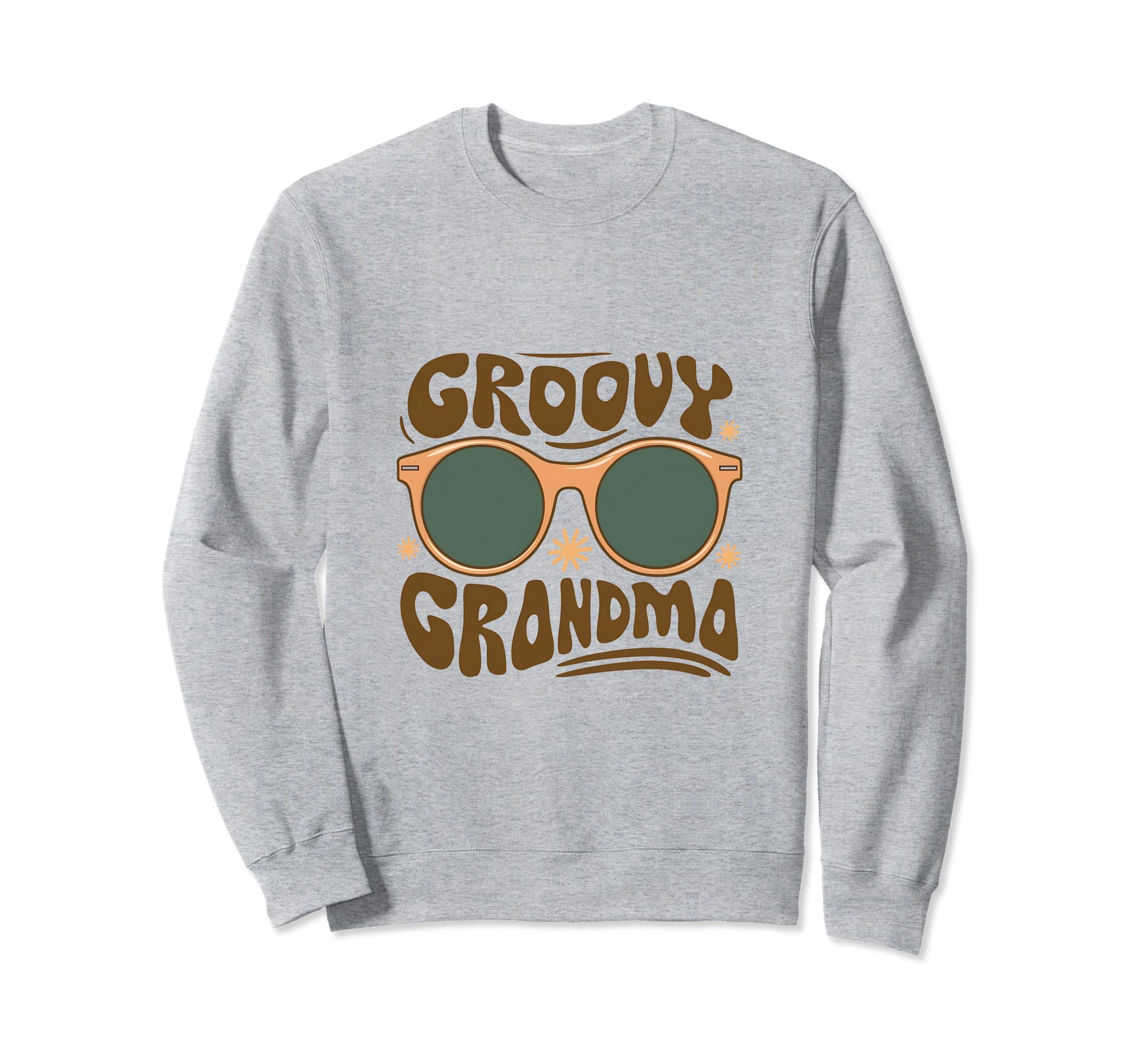 Flower Power Hippie Groovy Grandma Sweatshirt - Trendy Graphic for Adults - T-Shirt, Sweatshirt, Hoodie