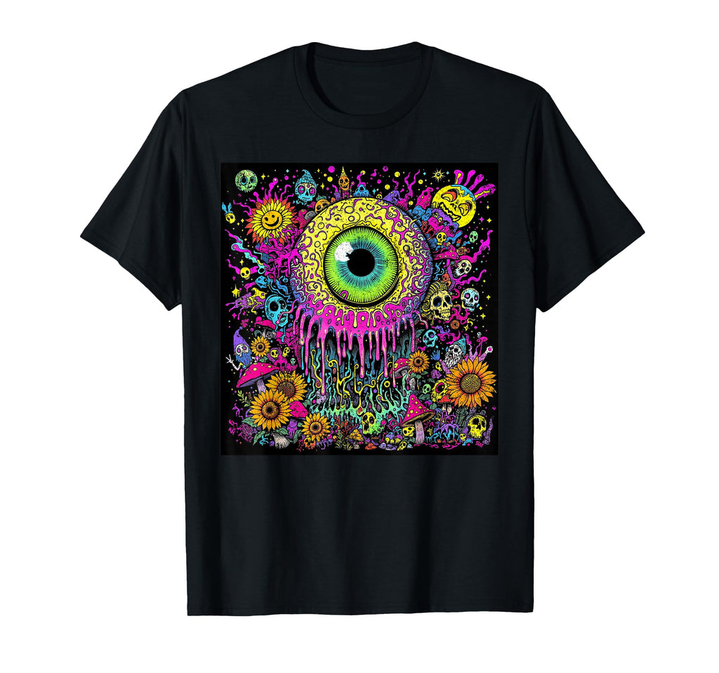 Psychedelic Trippy Colorful Music T-Shirt - Aesthetic Graphic Men Women - T-Shirt, Sweatshirt, Hoodie