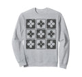 Colorful Checkered Flowers Tees Sweatshirt - Fun Novelty Design Men Women - T-Shirt, Sweatshirt, Hoodie