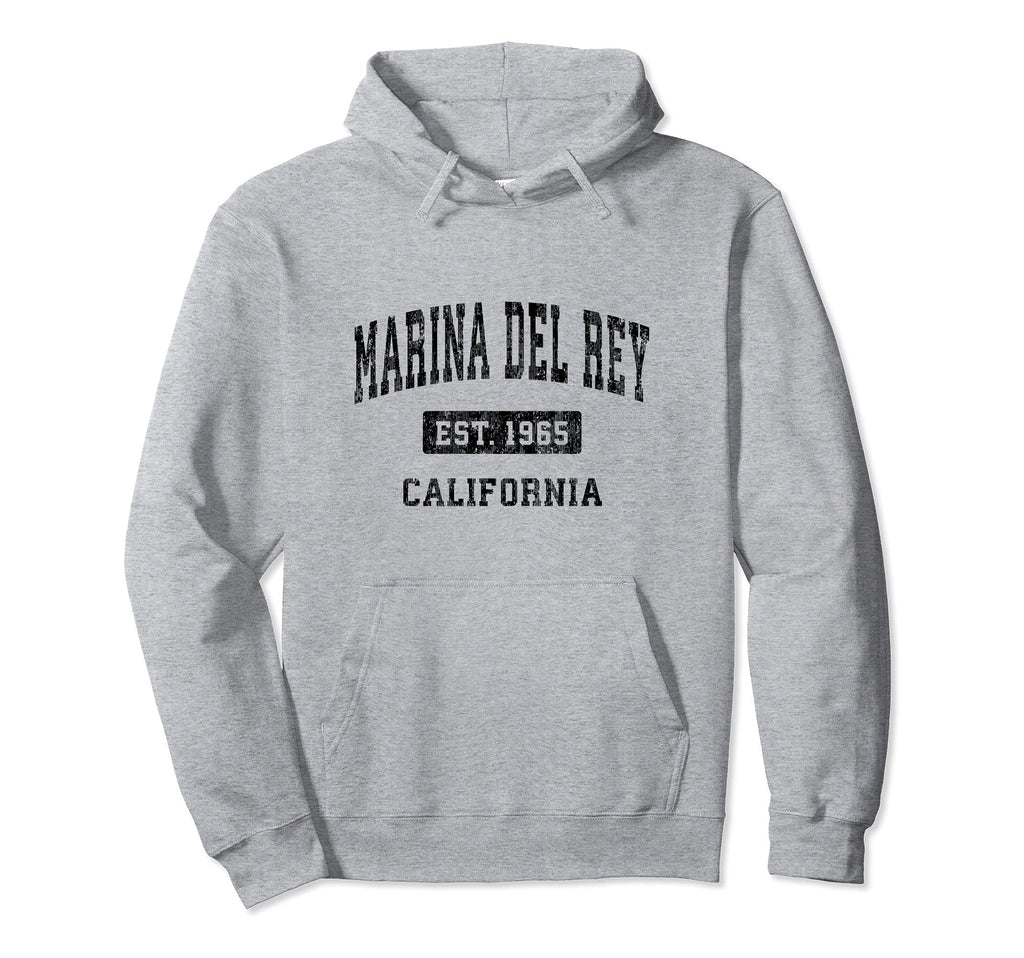 Marina Del Rey California Ca Sports Hoodie - Custom Art Print Men Women - T-Shirt, Sweatshirt, Hoodie