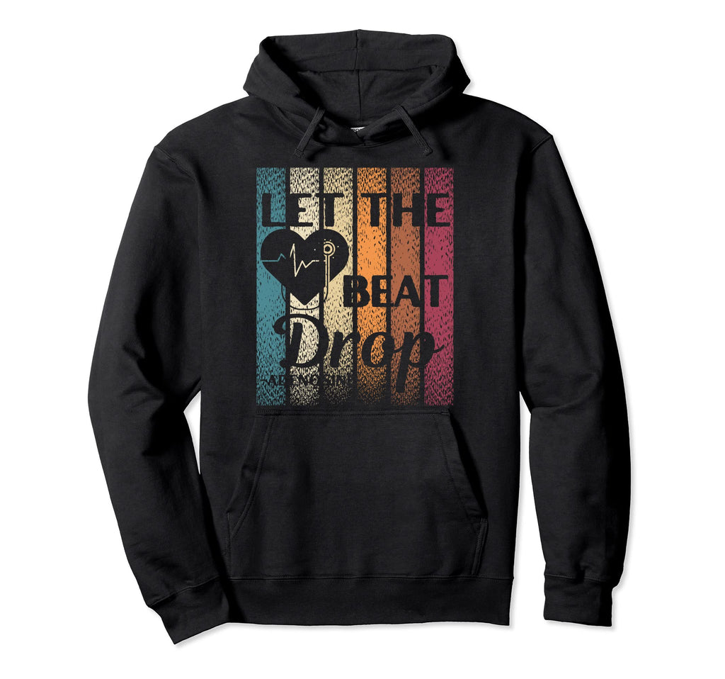 Let Beat Drop Adenosine Distressed Hoodie - Graphic Print Unisex - T-Shirt, Sweatshirt, Hoodie