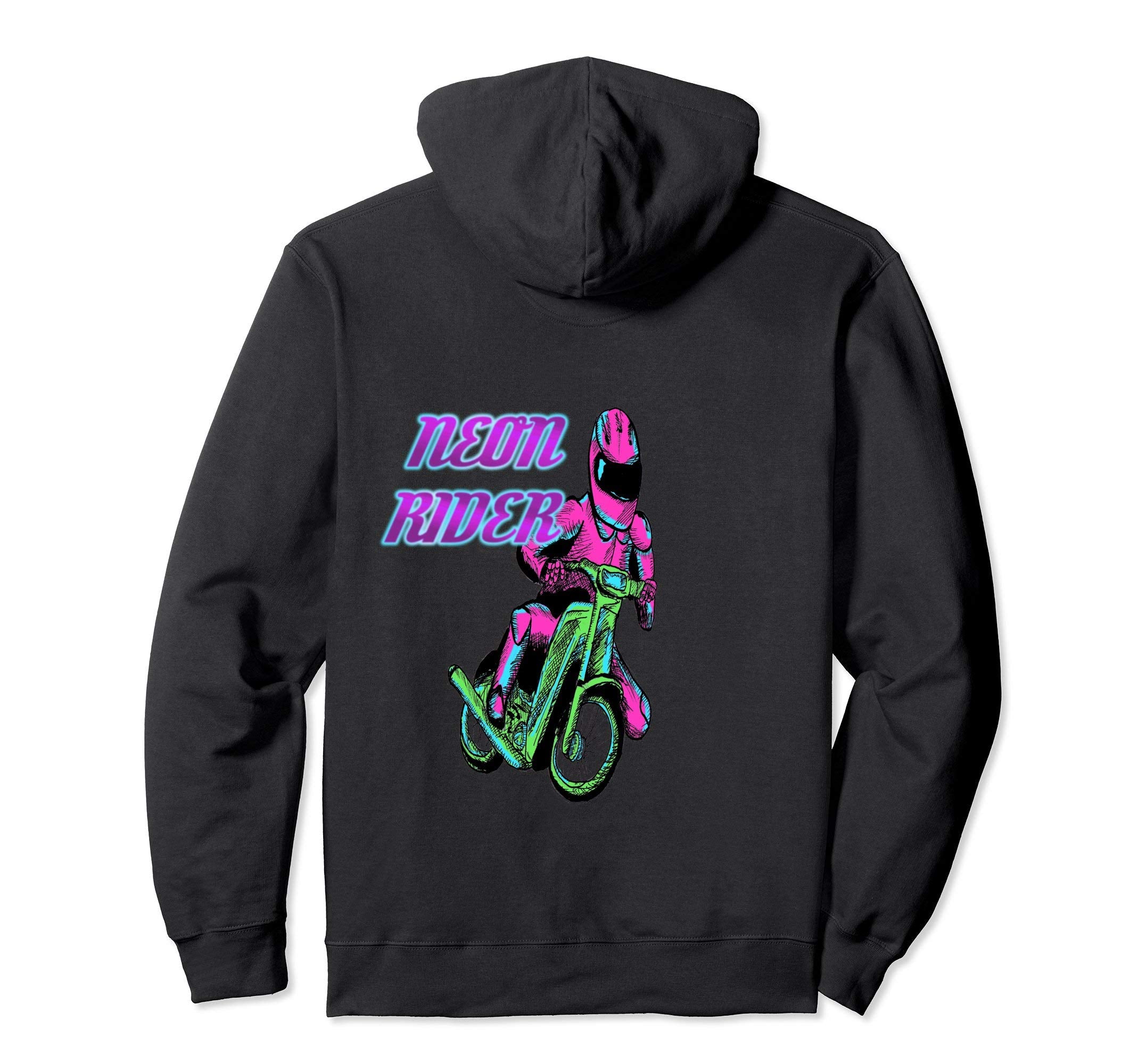 Outrun Neon Noir Vaporwave Motorbike T-Shirt - Novelty Apparel Men Women - T-Shirt, Sweatshirt, Hoodie