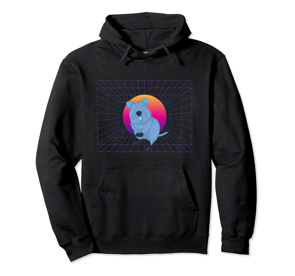 Animal Vaporwave Aesthetic 80S Art Aussie Hoodie - Graphic Print Unisex - T-Shirt, Sweatshirt, Hoodie