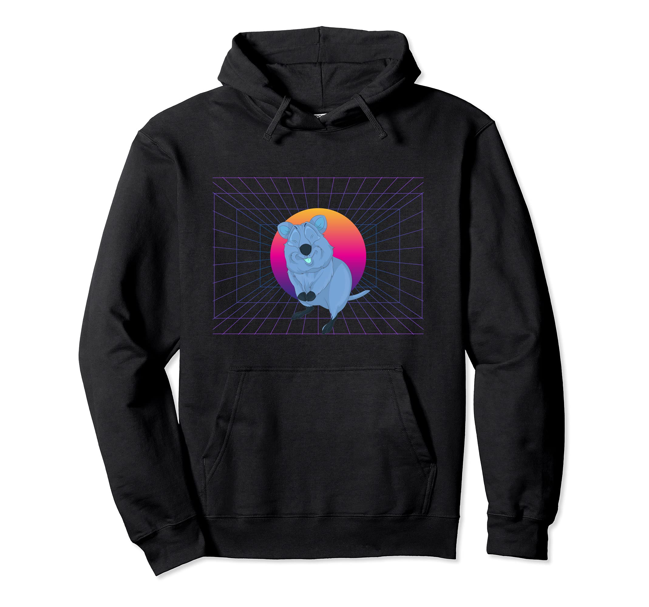 Animal Vaporwave Aesthetic 80S Art Aussie Hoodie - Graphic Print Unisex - T-Shirt, Sweatshirt, Hoodie