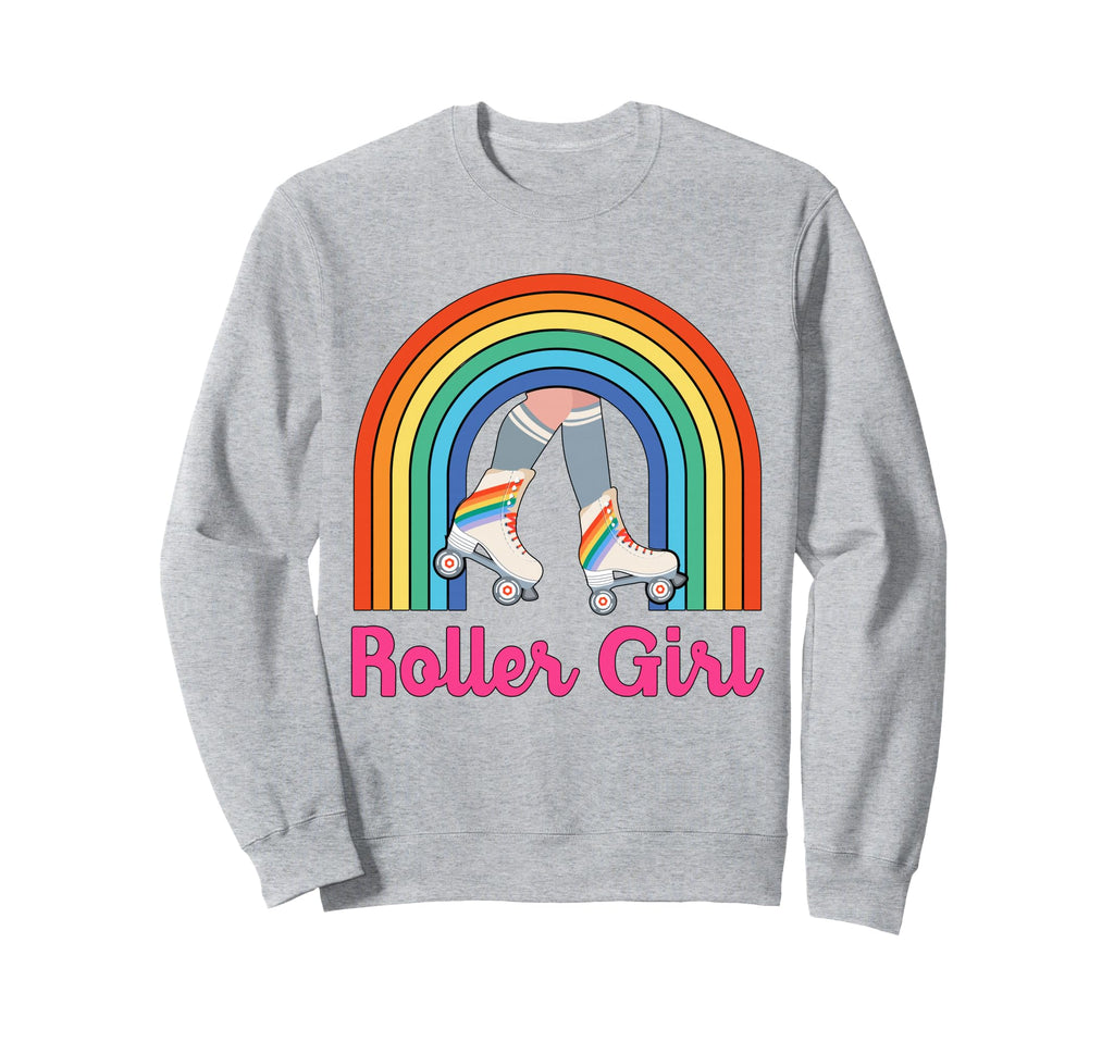 70S 80S Skating Roller Skates Sweatshirt - Streetwear Style Unisex - T-Shirt, Sweatshirt, Hoodie