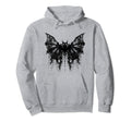 Bat Coquette Bow Halloween Bow Black Hoodie - Unique Graphic for Adults - T-Shirt, Sweatshirt, Hoodie