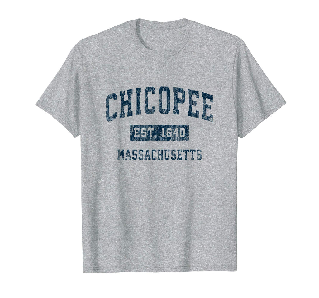 Chicopee Massachusetts Ma Sports Navy T-Shirt - Unique Graphic Unisex - T-Shirt, Sweatshirt, Hoodie