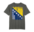 Bosnia Flag Distressed Herzegovina T-Shirt - Unique Graphic Unisex - T-Shirt, Sweatshirt, Hoodie