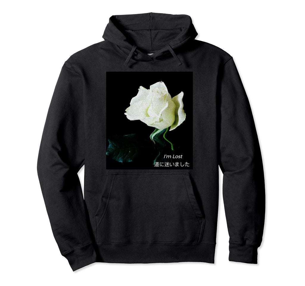 Im Lost Roses Vaporwave 80S Aesthetics Hoodie - Novelty Apparel for Adults - T-Shirt, Sweatshirt, Hoodie