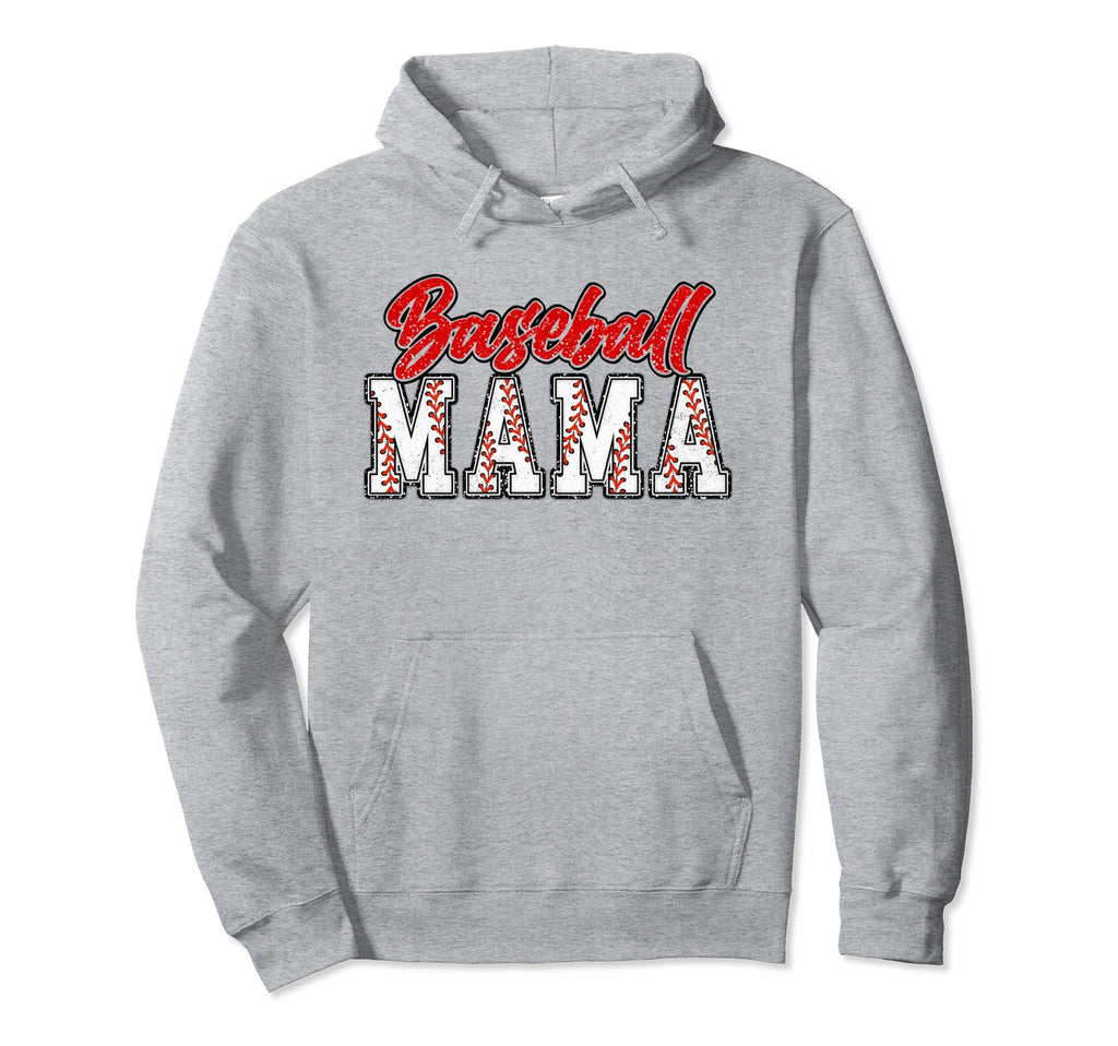 Baseball Mama Groovy Baseball Mom Mothers Hoodie - Minimalist Print Unisex - T-Shirt, Sweatshirt, Hoodie