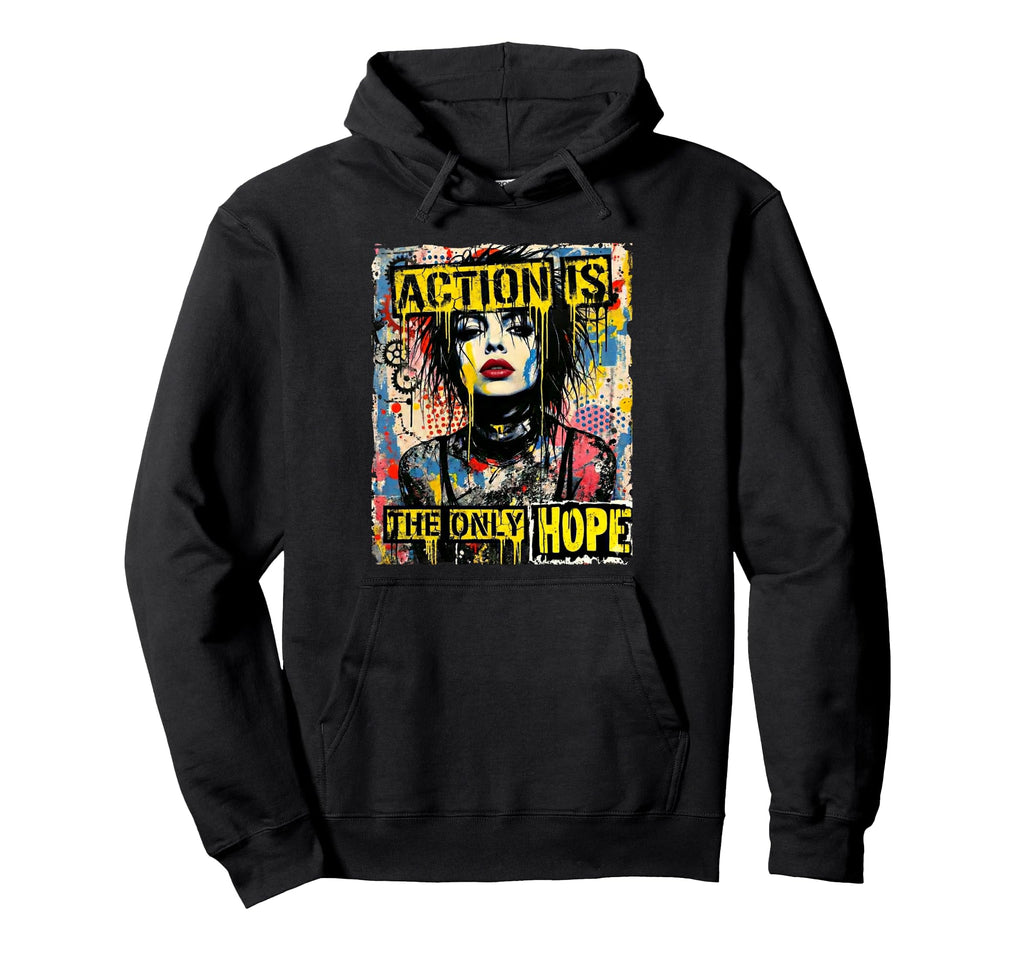 Punk Colorful 90S Grunge Graffiti Hoodie - Custom Art Print Men Women - T-Shirt, Sweatshirt, Hoodie