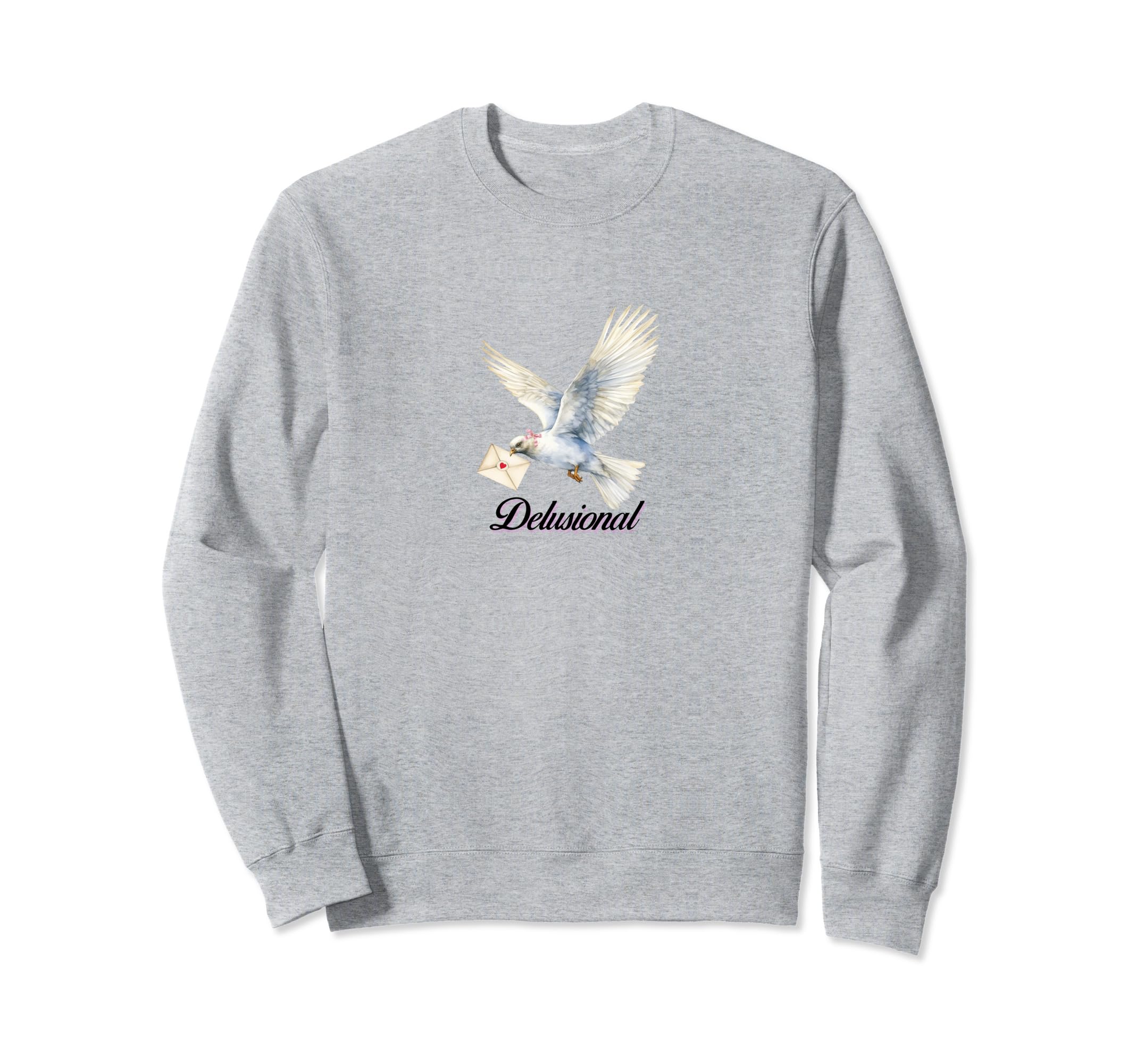 Coquette Dove Delusional Girlcore Sweatshirt - Streetwear Style for Adults - T-Shirt, Sweatshirt, Hoodie
