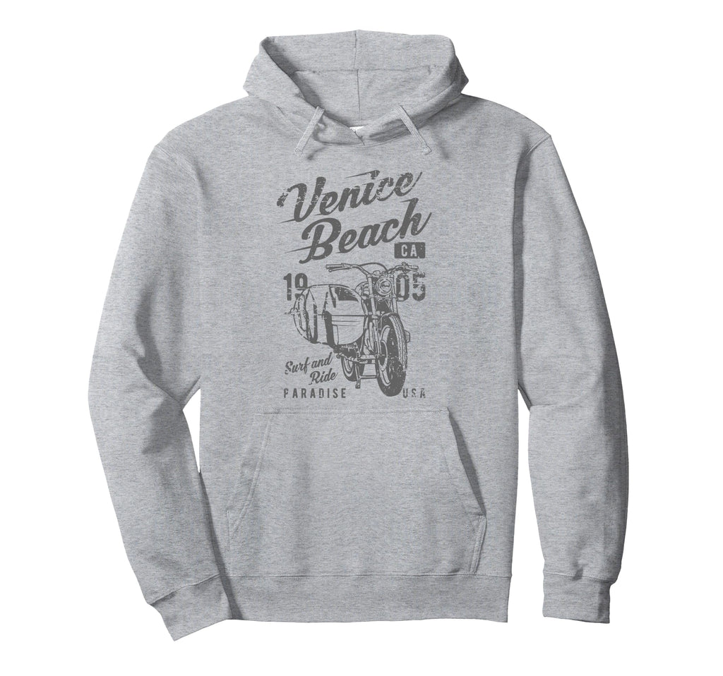 Venice Beach California Distressed Hoodie - Custom Art Print Men Women - T-Shirt, Sweatshirt, Hoodie