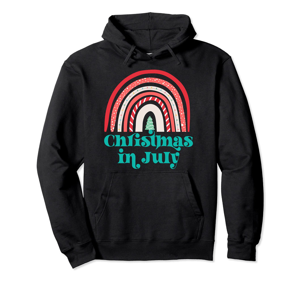 July Boho Rainbow Summer Teacher Family Hoodie - Minimalist Print Unisex - T-Shirt, Sweatshirt, Hoodie